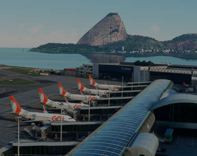 Aircraft on the airport apron